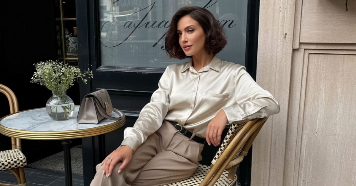 17 Silk Button Down Shirt Outfit&hellip;