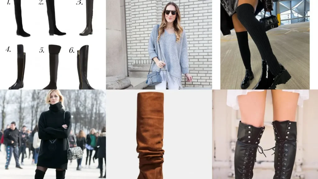 30+ Different Style Over Knee Boots Winter Combos That Slay
