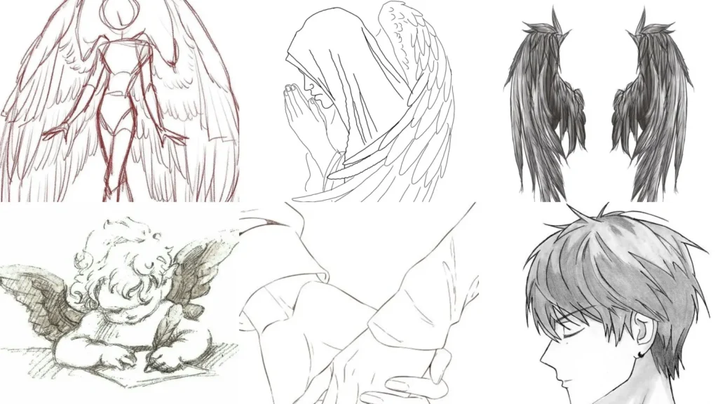 18+ Stunning Drawing Ideas Angel Designs Beginners Love