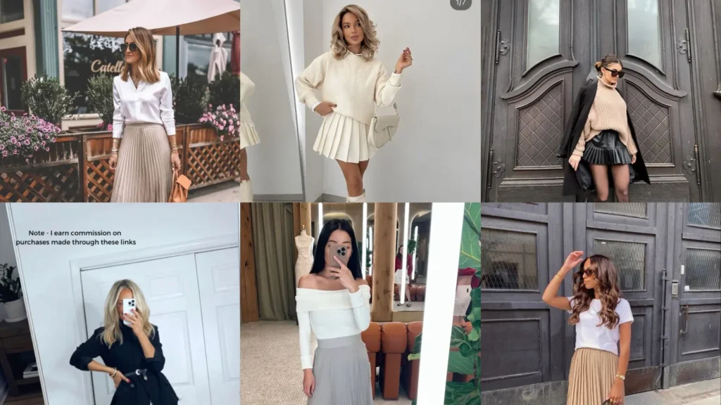 These 14+ Pleated Skirt Outfit Ideas Feel So Put-Together