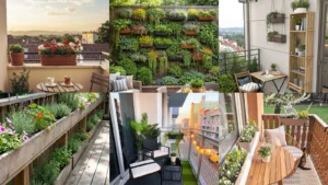 20 Balcony Patio Ideas With Pretty Plants, Small Seating and Twinkling Lights