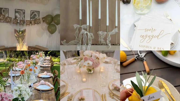 20 Engagement Party Table Decor Ideas and Pretty Party Details