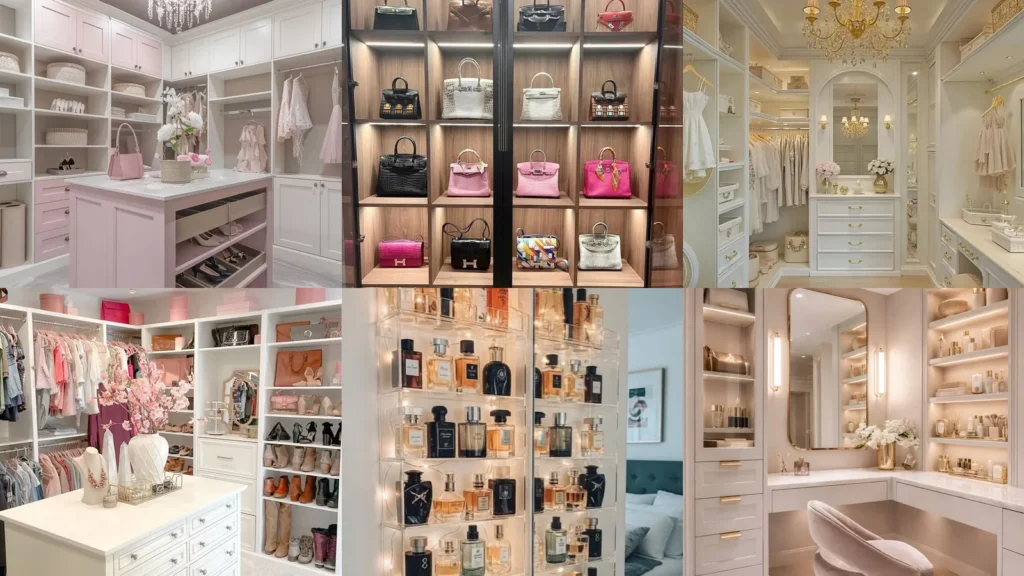 20 Girly Walk In Closet Ideas With Pretty Storage and Pink Details