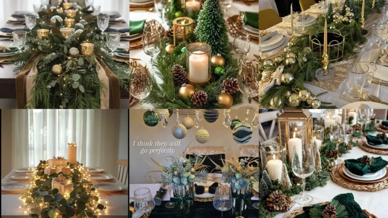 20 Green and Gold Christmas Tablescape Ideas to Inspire Your Holiday Table