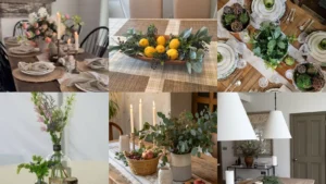 20 Modern Cottage Dining Table Decor Ideas With Flowers, Checks and Candles