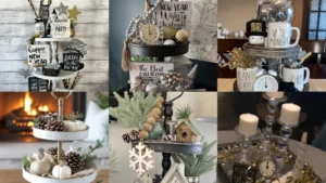 20 New Year Tiered Tray Decor and Festive Display Ideas