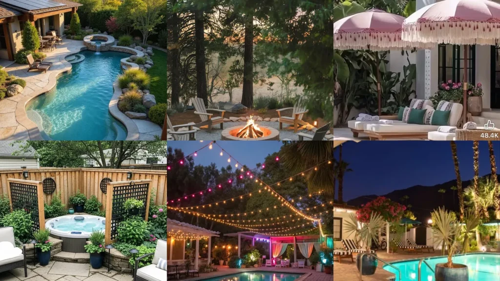 20 Palm Springs Backyard Ideas With Pools, Cacti and Colorful Patios