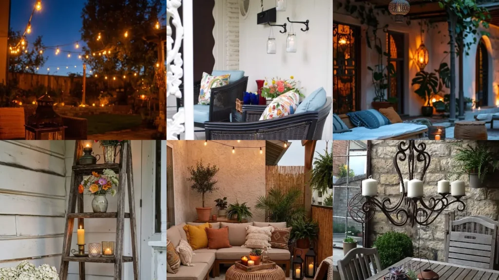 20 Patio Decor Ideas With Candles and Other Pretty Outdoor Lights