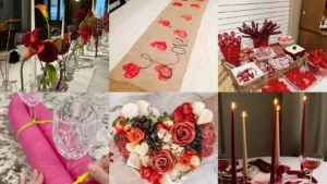 20 Valentines Tablescape Ideas With Hearts, Flowers and Pretty Place Settings
