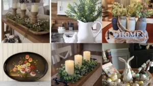 20 Vintage Wood Tray Decor Ideas and Charming Tabletop Looks